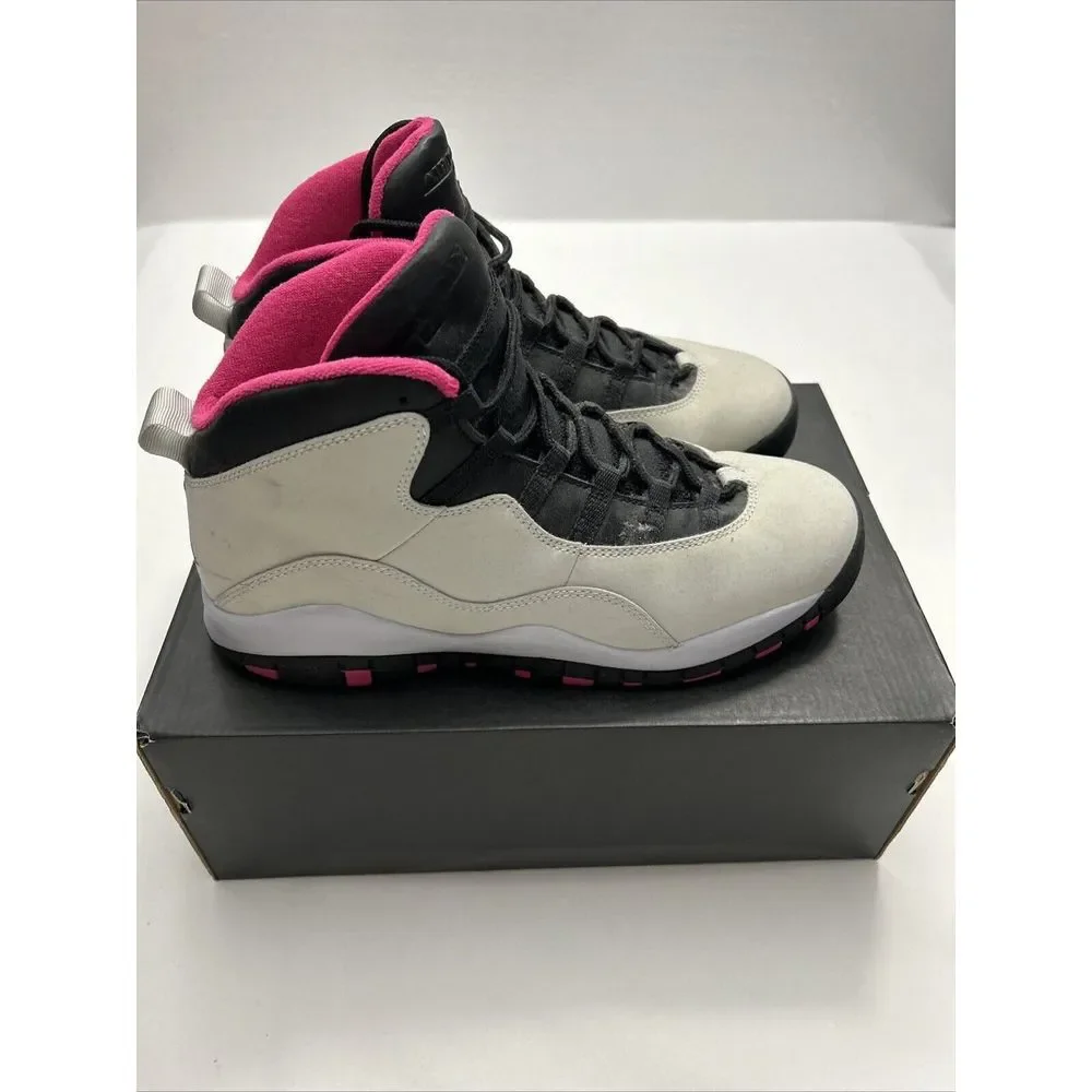 Air Jordan 10‎ Retro White/Pink (487211-008) Kid's Size 6.5Y